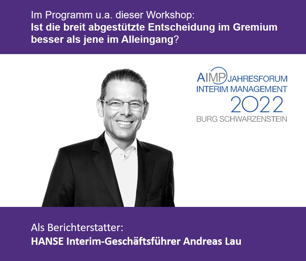 AIMP Jahresforum mit Andreas Lau
