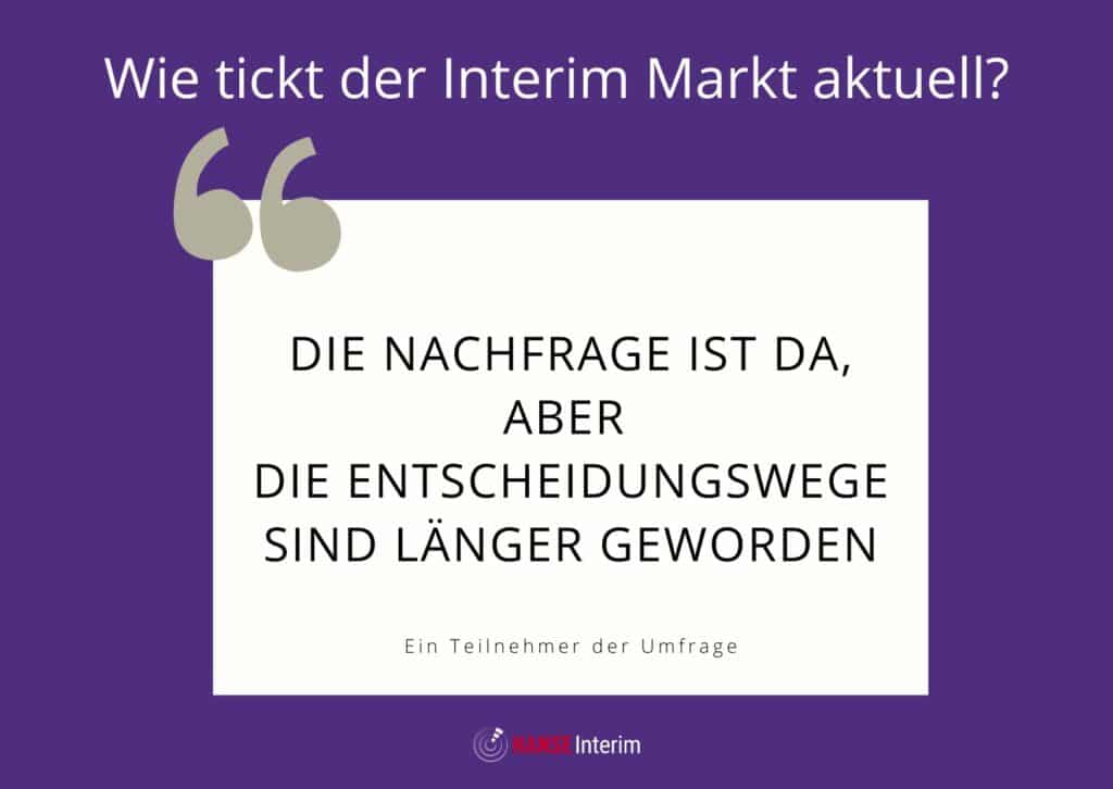 Wie tickt der Interim Markt aktuell?