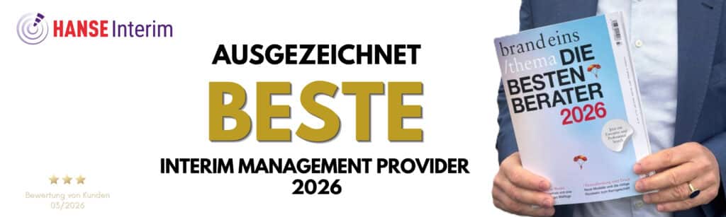 HANSE Interim Bester Interim Management Provider 2026