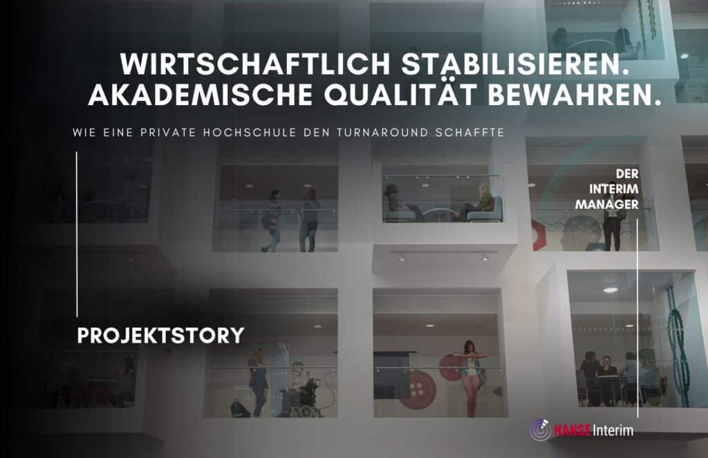 Projektstory Turnaround an privater Hochschule