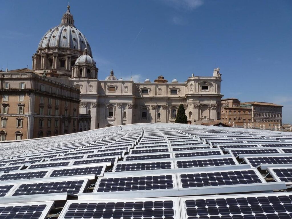 Solar energy on the roofs of the Vatican City